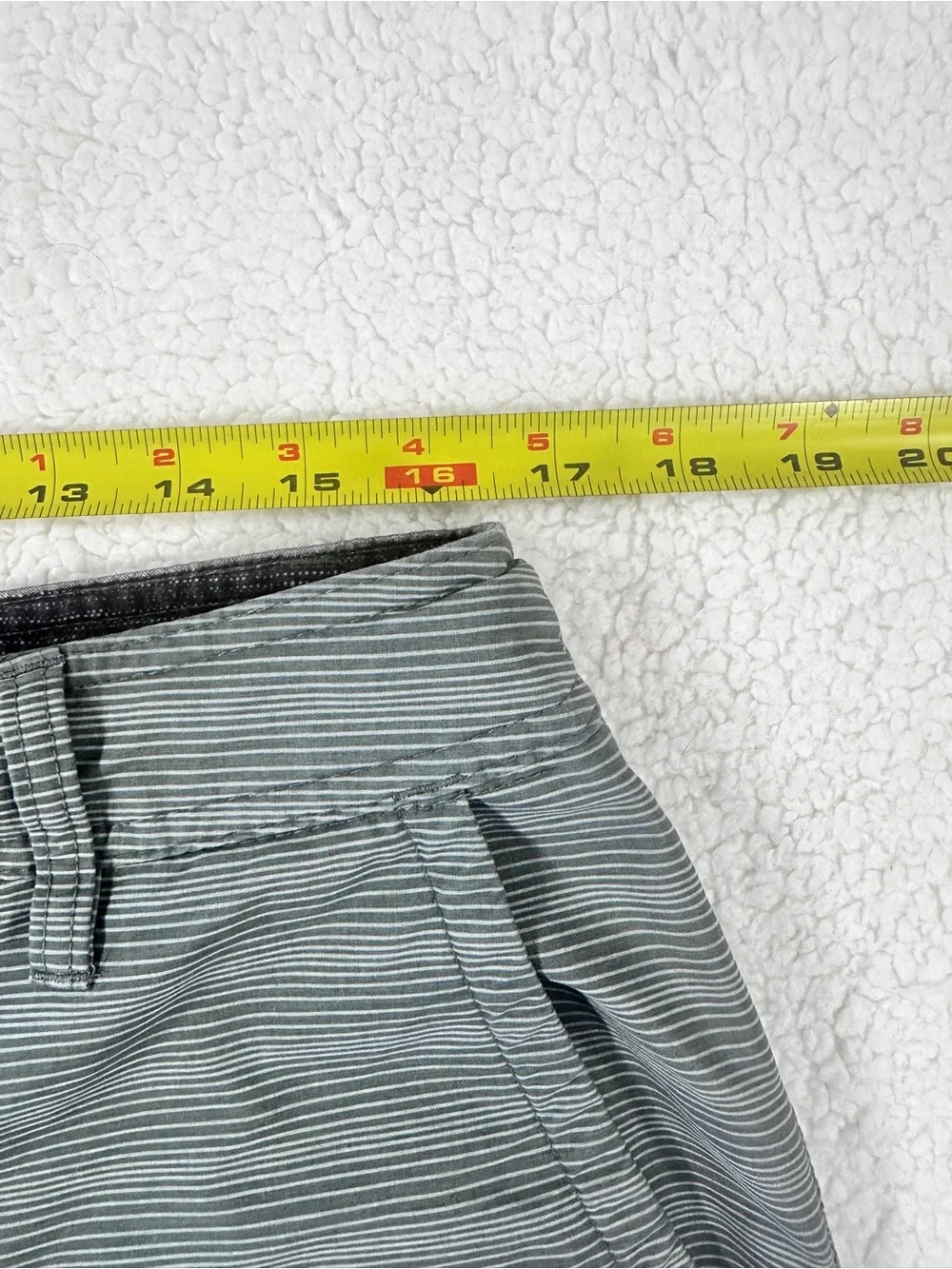 Hang Ten Men's Gray Striped Casual Board Shorts